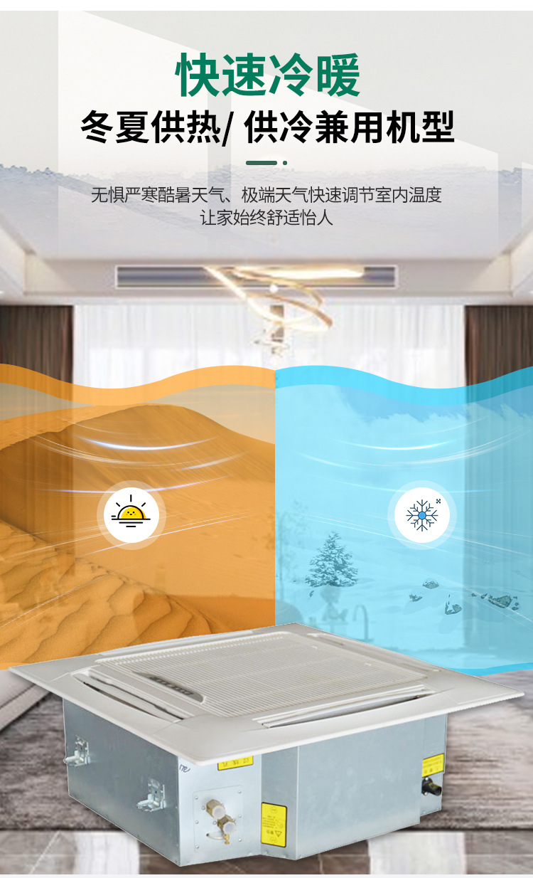 嵌入式四面出風(fēng)卡式天花機FP-68K